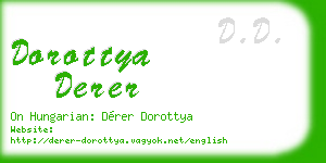 dorottya derer business card