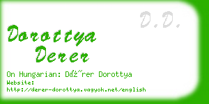 dorottya derer business card